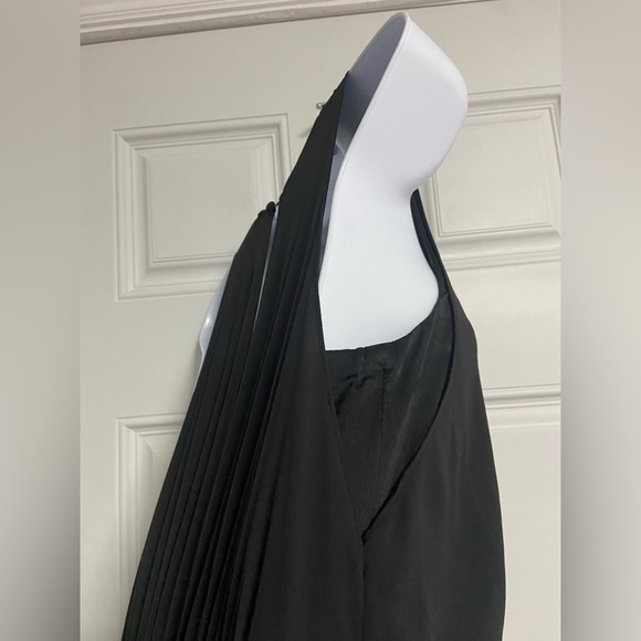 D3- VERA WANG Black WHITE Maxi Dress - Picture 5 of 10